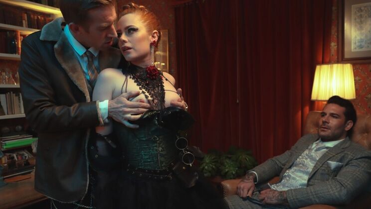 [DigitalPlayground] - Bubble Butt Spanked in Doggystyle Then Fucked in Corset - Ella Hughes - Danny D - Papi Kocic