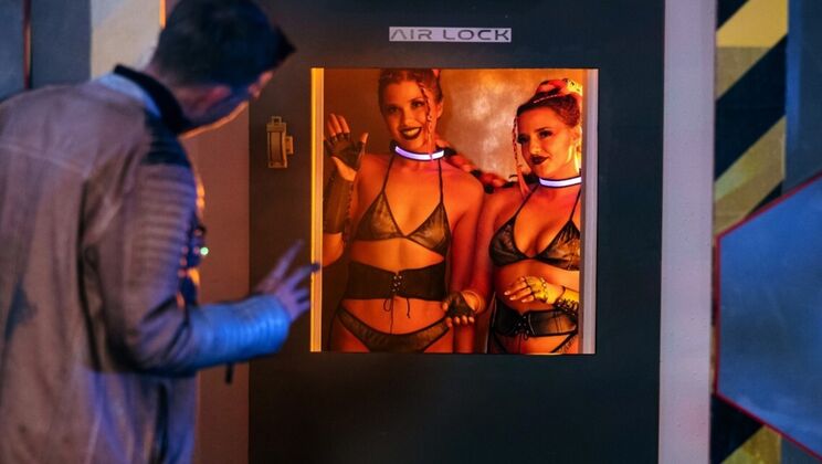 [DigitalPlayground] - Blonde and Brunette Lesbian Dildo & Toy Play - Danny D - Emily Woods - Ruby Sims