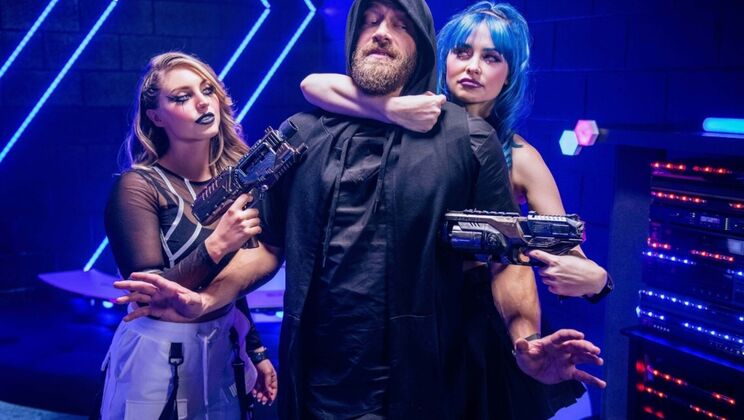 [DigitalPlayground] - Blonde Lesbians in Socks & Pantyhose: Pussy Worship Time - Jewelz Blu - Kayley Gunner