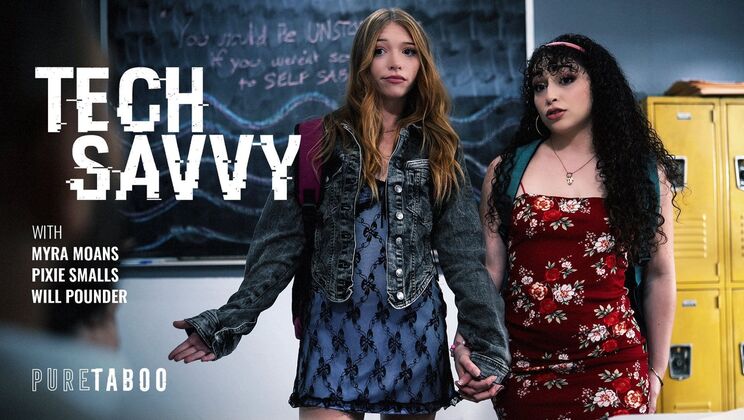 [PureTaboo] - Skinny Caucasian Teen Squirts During Threesome - Will Pounder - Myra Moans - Pixie Smalls