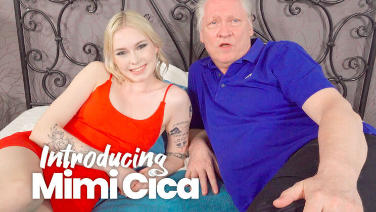 [OldHans] - Introducing Young Teen Mimi Cica: Blonde Babe Fucks Old Guy
