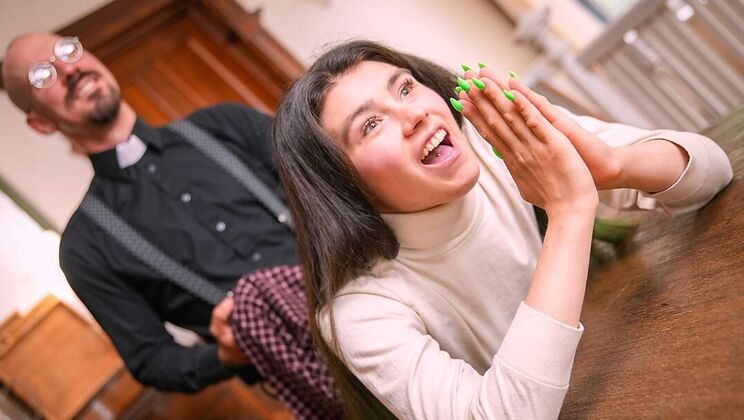 [DamnTight] - Hardcore Confession with Brunette Babe Ella June - Tony The D - Ella June