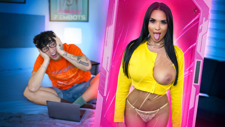 [FreakyFembots] - Mombot's Dick Play Tease - Anissa Kate - Ethan Seeks