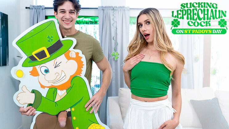 [PrincessCum] - Blonde Princess Cum - Sucking Dick on St Paddy's Day - Parker Ambrose - Emily Jade